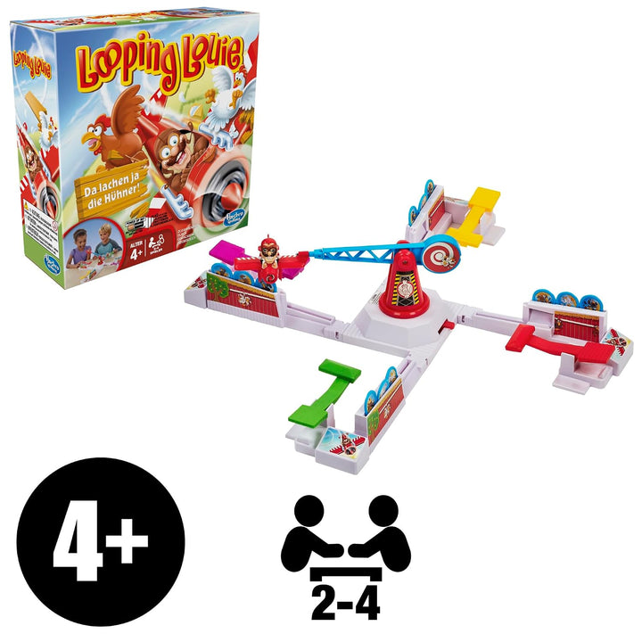 Hasbro Gaming Looping Louie, lustiges Gesellschaftsspiel für 2 bis 4 Spieler ab 4 Jahren und für die