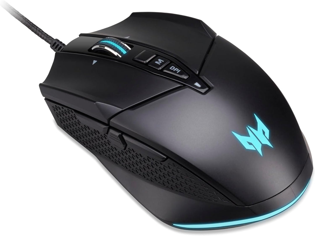 Acer Predator Cestus 335 Gaming Maus (19.000 DPI, 400 IPS Tracking, 10 programmierbare Tasten, 0,5 m