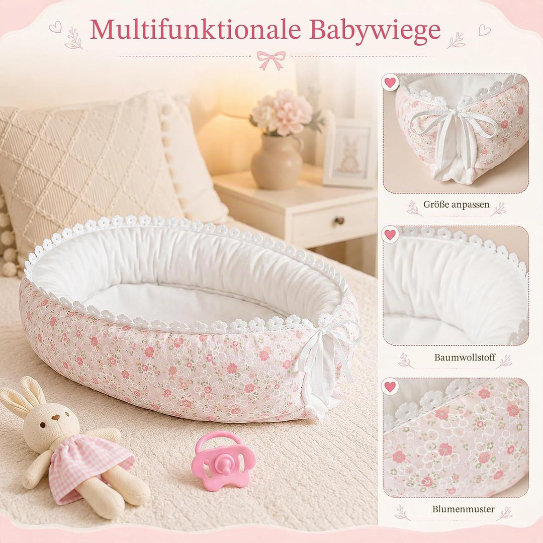 Puppenzubehör für Baby Puppe Zubehör, 33cm Grosse Babypuppe Puppenbett Puppenkleidung Fläschchen Sch