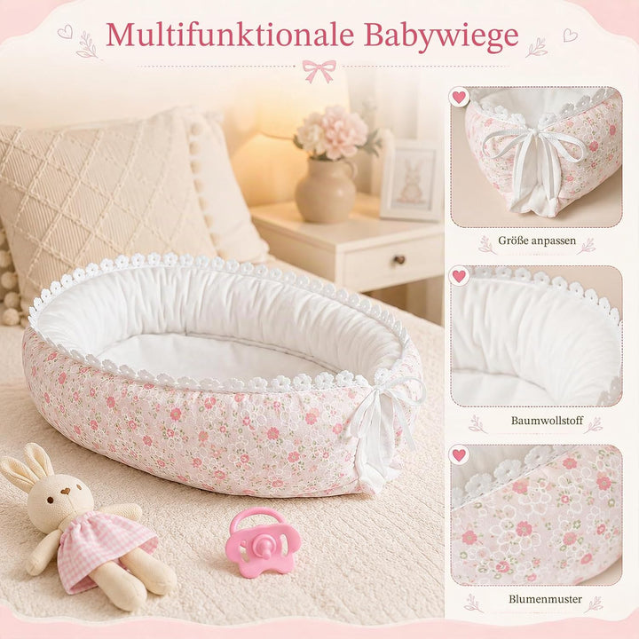 Puppenzubehör für Baby Puppe Zubehör, 33cm Grosse Babypuppe Puppenbett Puppenkleidung Fläschchen Sch