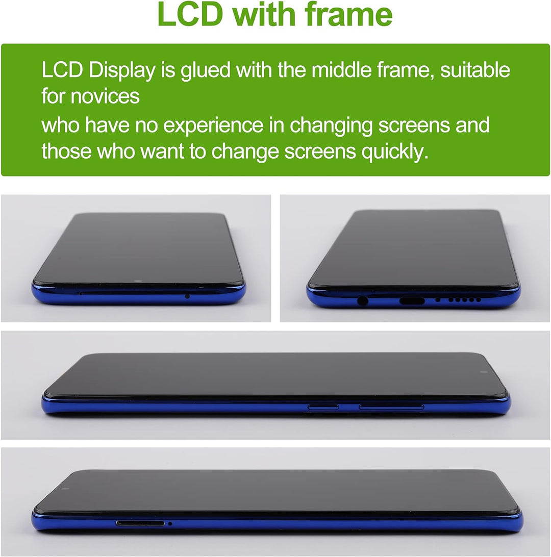 SwarKing LCD Display kompatibel mit Redmi Note 8 Pro, 2015105, M1906G7I, M1906G7G Touch Screen Digit