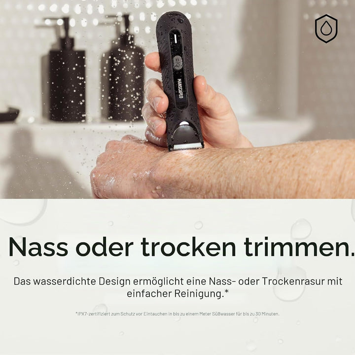 MANSCAPED® The Lawn Mower® 3.0 Plus Leisten- & Körperhaartrimmer - Aktualisierte SkinSafe® Trimmerkl
