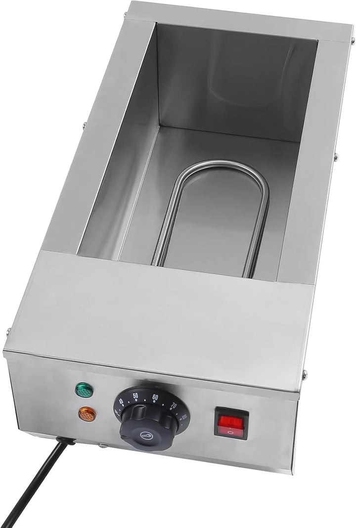 Schokoladenschmelzmaschine 600W, Dua 6L Edelstahltanks, 30-85°C