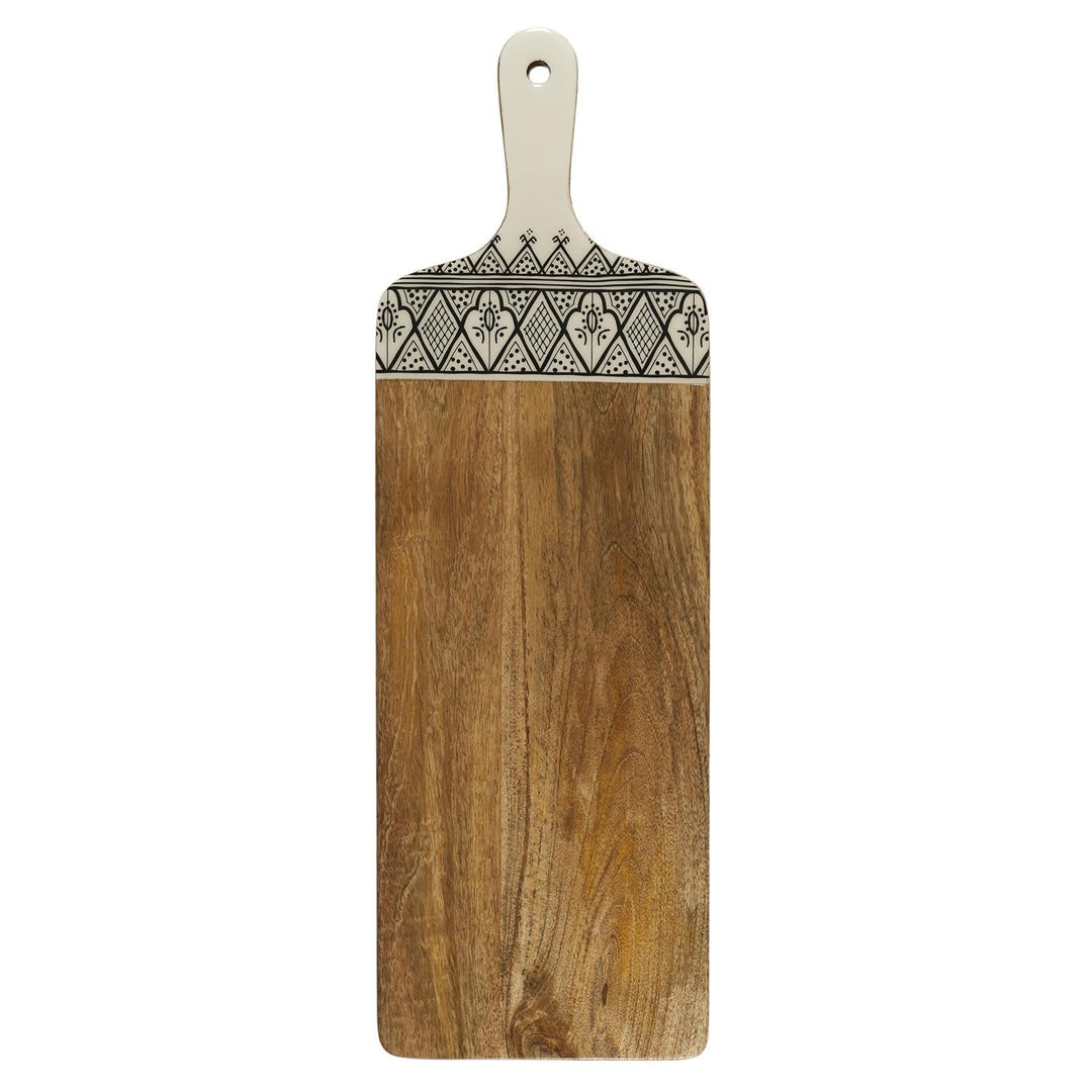 HOME DECO FACTORY, KA0579, Presentation Board in Black Dune Mango Wood, Elegant and Durable Design,