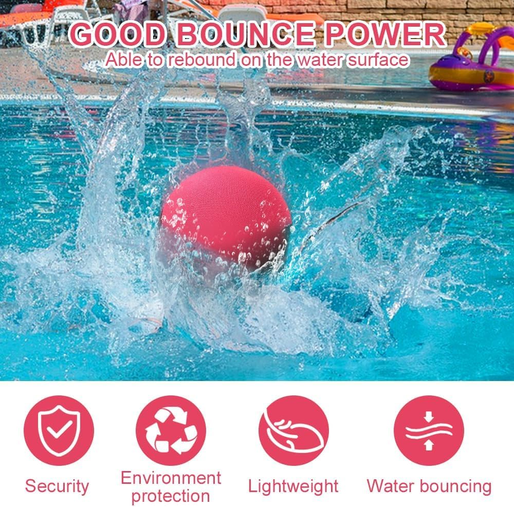 Wasserspringball, 3 Stück Wasserball Wasser Flummi Springender Ball auf Wasser, Schnelltrocknender L