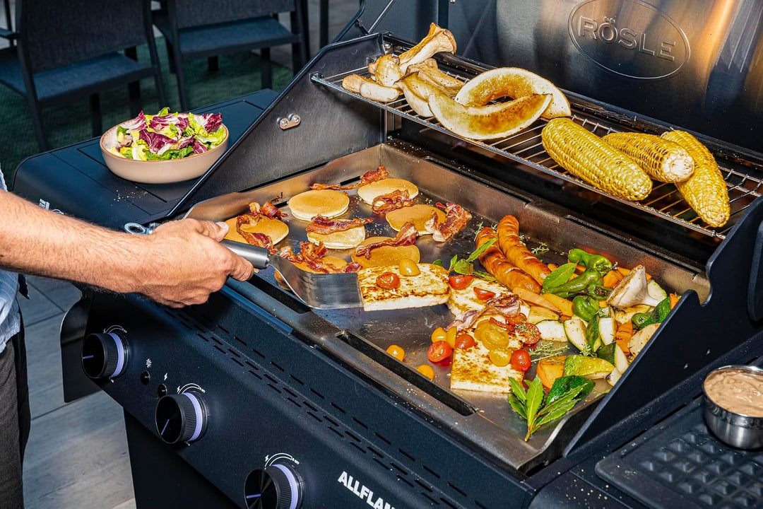 RÖSLE Full-Size BBQ Plancha ALLFLAME/EPICFLAME 4 aus Edelstahl