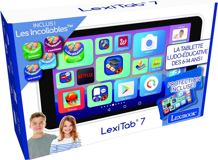 Lexibook LexiTab Master 7 TL70FR Interaktives Kinder-Tablet, 32 GB, 7 Zoll, Blau