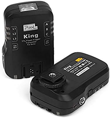 Pixel King P-TTL Funkblitzauslöser (für Sony) schwarz, schwarz