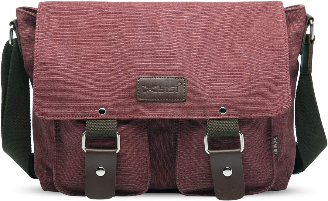 FANDARE Leinwand Messenger Bag Umhängetasche 7.9 inch iPad Tasche Schultertasche Unisex Segeltuch Ta
