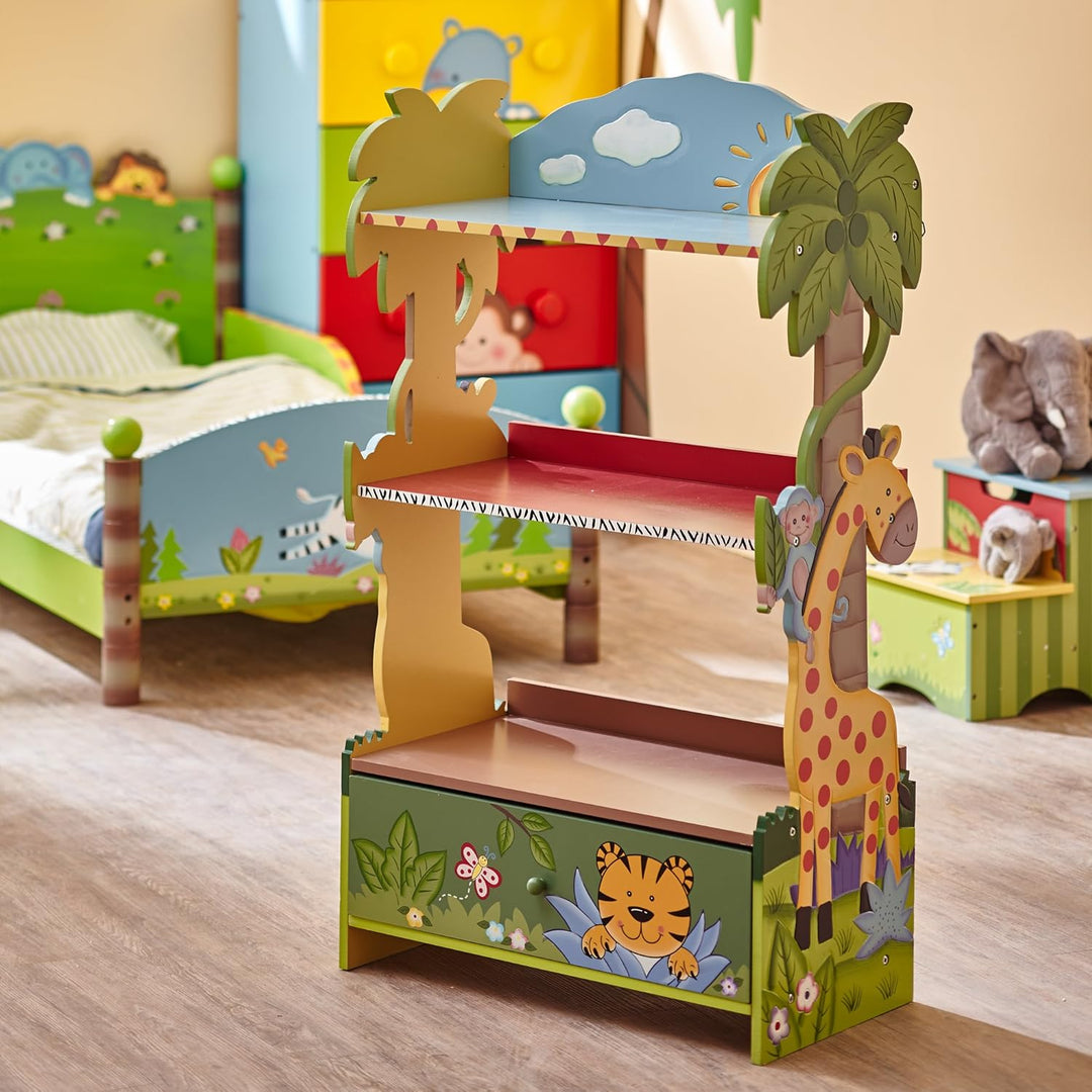 Kinderbücherregal Kinderregal Schlafzimmer Sunny Safari Fantasy Fields W-8268A