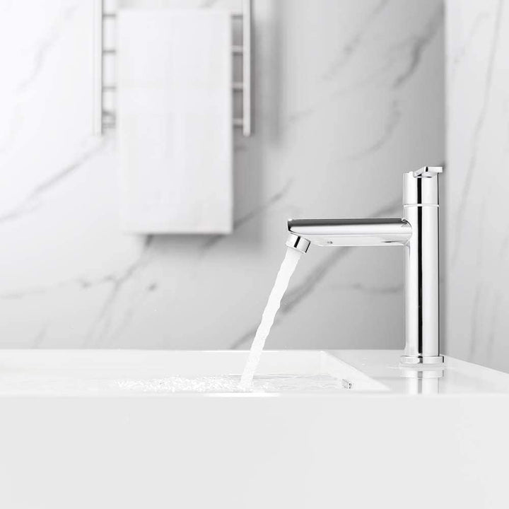 ONECE Kaltwasserhahn Gäste WC Wasserhahn Kaltwasser Standventil Kaltwasserarmatur aus Messing, Klein