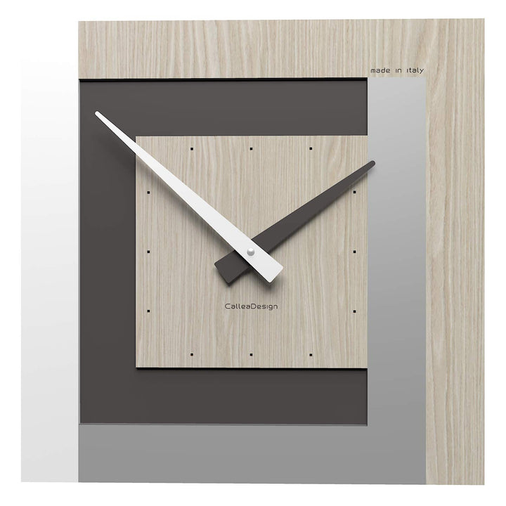 CalleaDesign 40 cm Wanduhr Clock40 Eiche Brise Eichenbrise, Eichenbrise