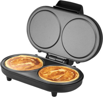 Unold 48165 PANCAKE-MAKER American, Kunststoff, Schwarz/Edelstahl