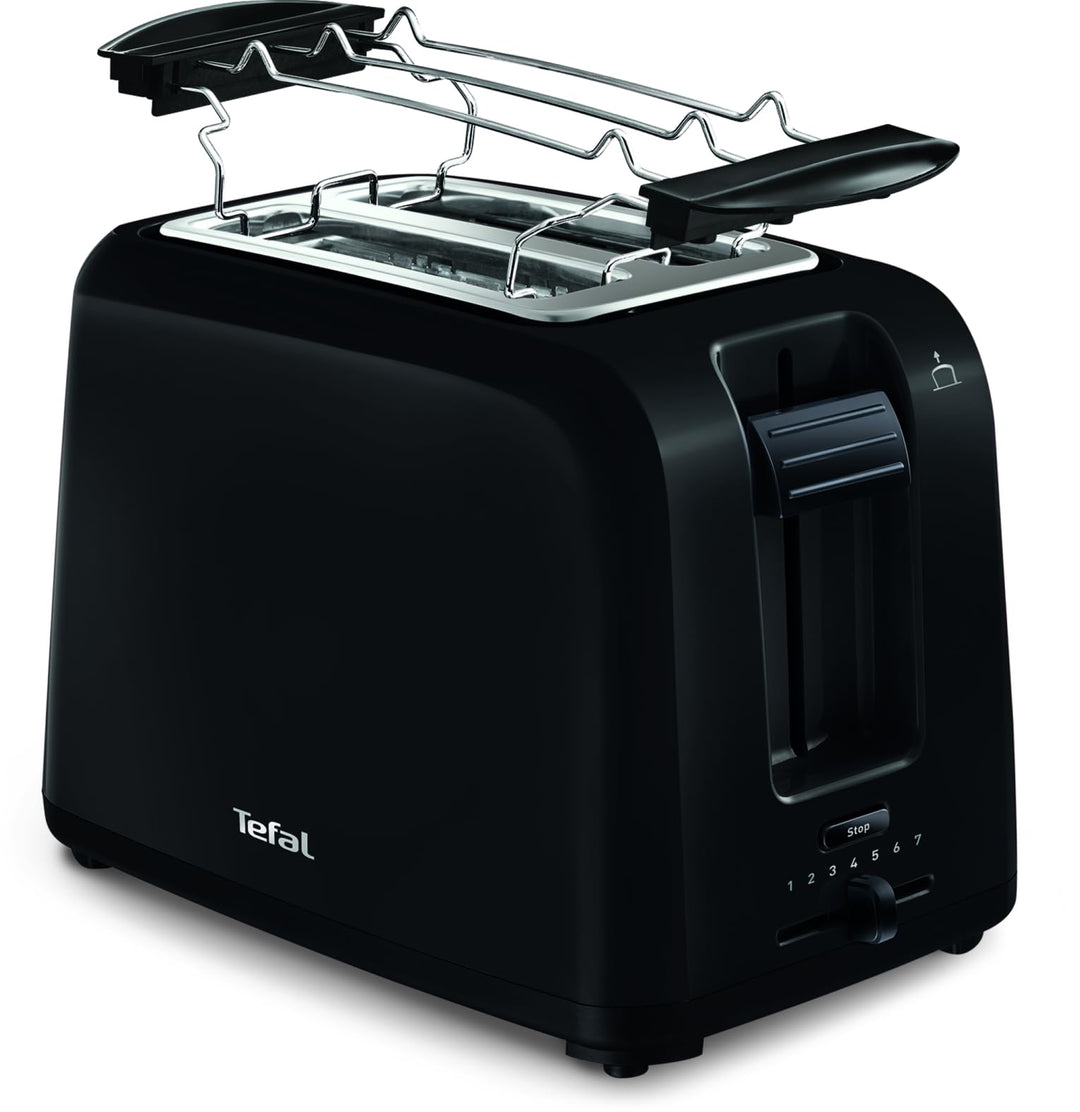 Tefal TT1A28 Vita Toaster | 7 Bräunungsstufen | 2 Toastschlitze | zentriert die Brotscheiben | Hebef