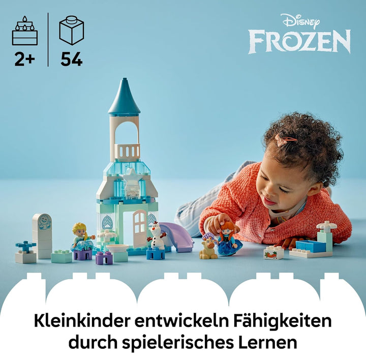 LEGO DUPLO │ Disney Annas und Elsas Party im Eispalast - Frozen Spielzeug mit ELSA Figur, Lichtstein