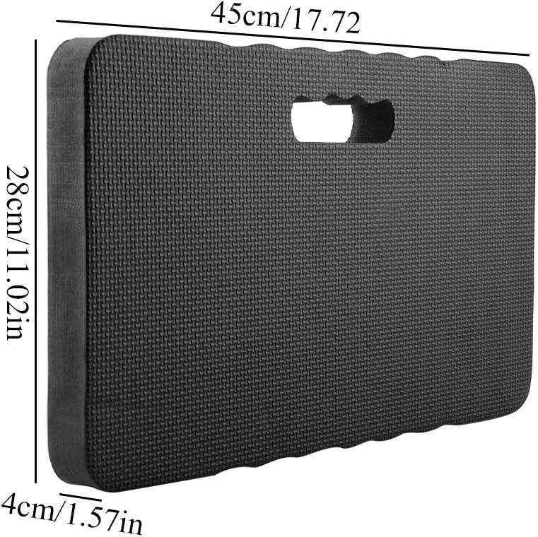 EVA-Knieunterlage, Dicke Gartenarbeit, Schützendes Kniekissen, Kniematte für die Gartenarbeit(Schwar