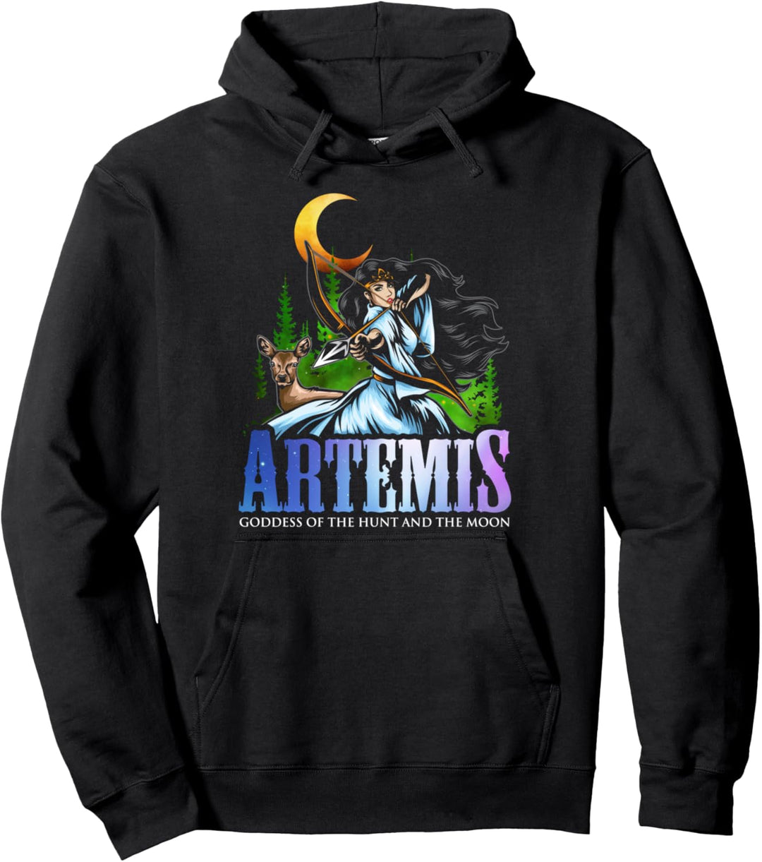 Artemis Mondgöttin Antike griechische Mythologie Pullover Hoodie