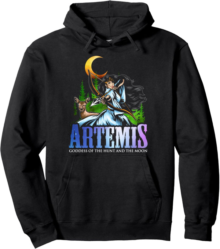 Artemis Mondgöttin Antike griechische Mythologie Pullover Hoodie