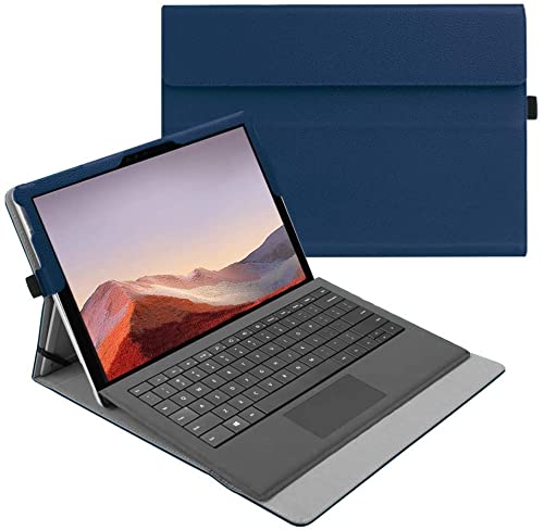 FINTIE Hülle für Microsoft Surface Pro 7+/ 7/6/ 5/4/ 3 Tablet 12.3 Zoll - Multi-Sichtwinkel Hochwert