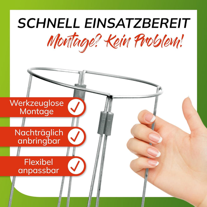 bellissa – Tomaten Rankhilfe aus Stahl 180cm 3er Set verzinkt – Tomatenturm Rankgitter für Tomaten,