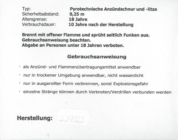 Litze gelb (langsamer) - Lieferung erst nach Sylvester