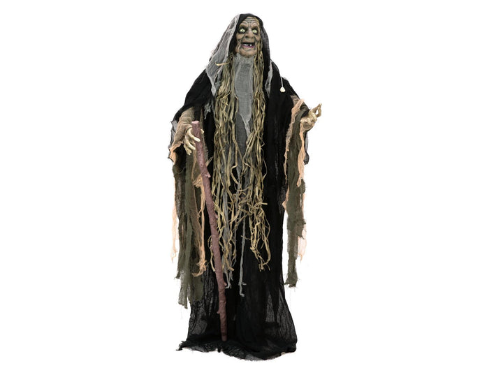 EUROPALMS Halloween Figur Hellxunar | Höllenfürst mit Licht-, Sound-, und Bewegungseffekten