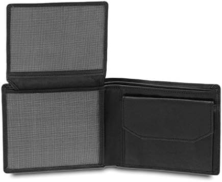 Giudi Herrenbrieftasche, Kartenhalter, Rindsleder, echtes Leder, Made in Italy Schwarz, Schwarz