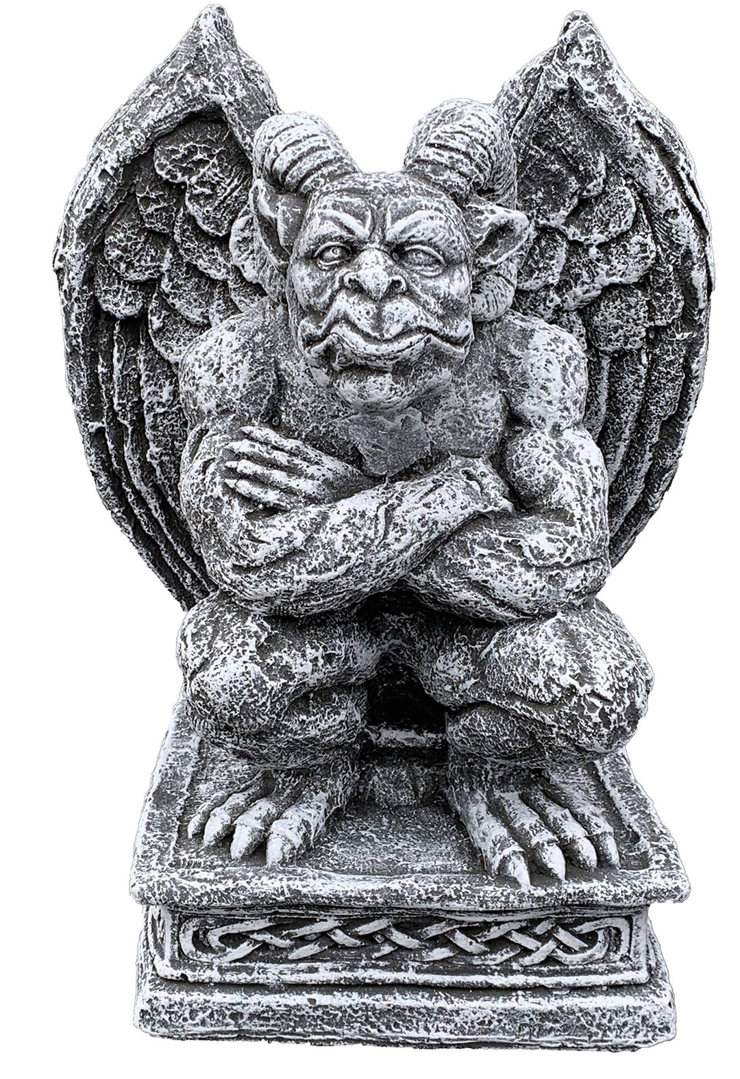 stoneandstyle Steinfigur Torwächter Gargoyle hockend frostfest wetterfest Steinguss