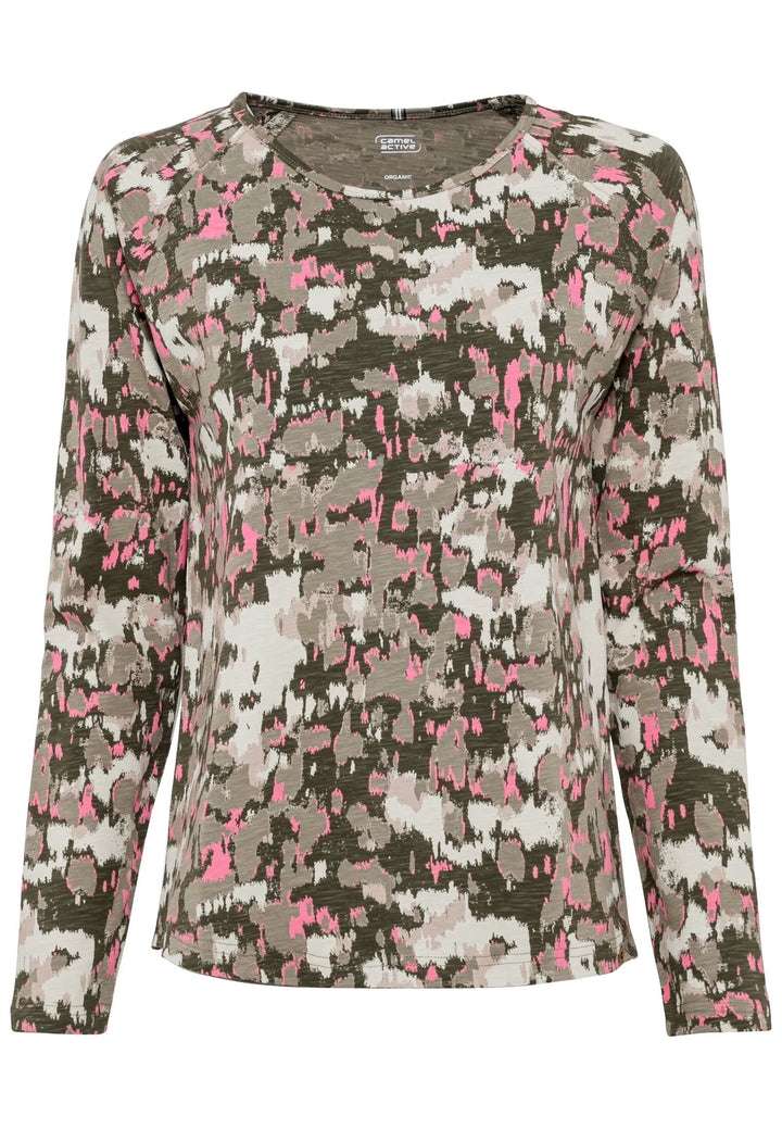 camel active Damen Pullover XS Multicolor Aop, XS Multicolor Aop