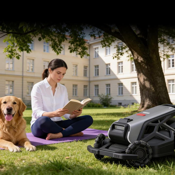 Mähroboter ohne Begrenzungskabel AIRSEEKERS TRON SE,bis 65% Steigung,App Steuerung,KI TrueVision-Nav