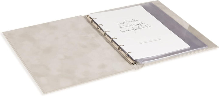 A5+ Stammbuch Grau Hochzeit Rina FÜR ALLE Formate (Klassik, A5, A4) Stammbuch der Familie incl. 3 Kl