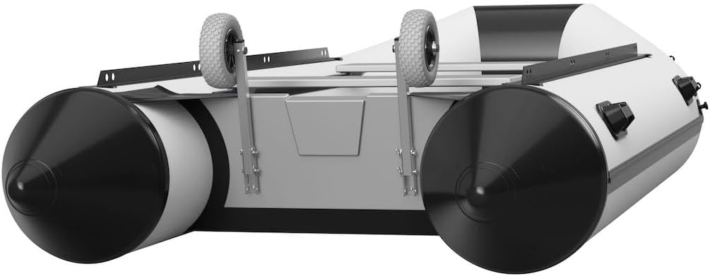 SUPROD Heckräder Slipräder Schlauchbooträder Transporträder klappbar Edelstahl ET200 grau/schwarz, g