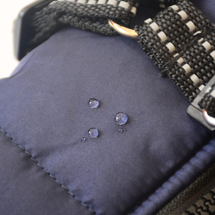Hundejacke Winterweste Mit Geschirr, Wasserdichter Hundemantel für Kleine Hunde, Maschinenwaschbar,