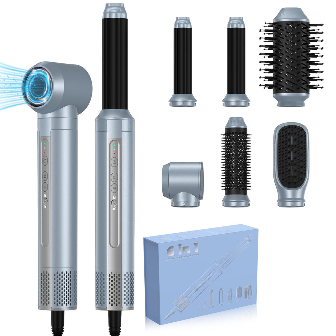 Airstyler 6 in 1,1400w Professioneller Hairstyler, Multifunktionaler Haartrockner, Luft Lockenstab,