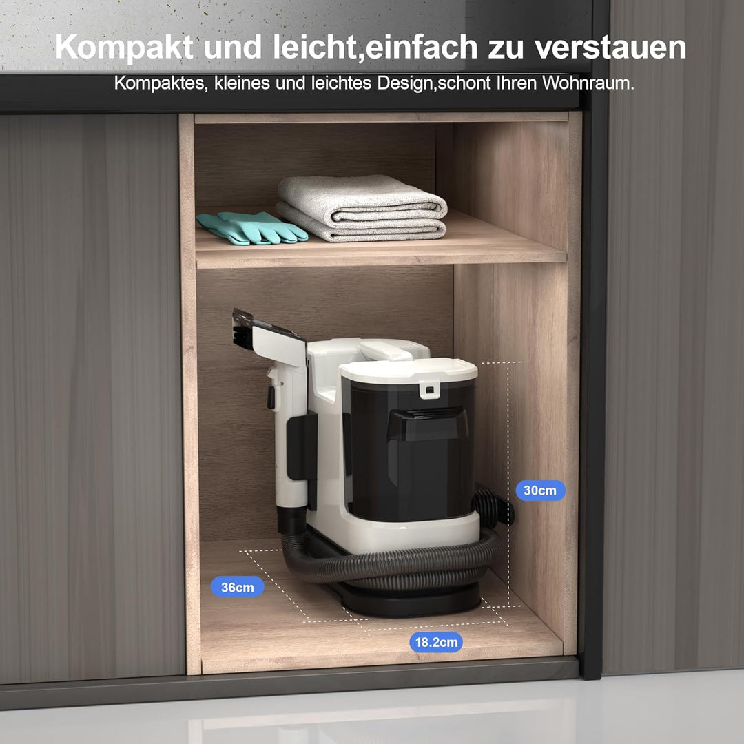 Polsterreiniger Gerät Nasssauger Waschsauger - 450W Dampfreiniger Teppichreiniger Wischsauger Polste