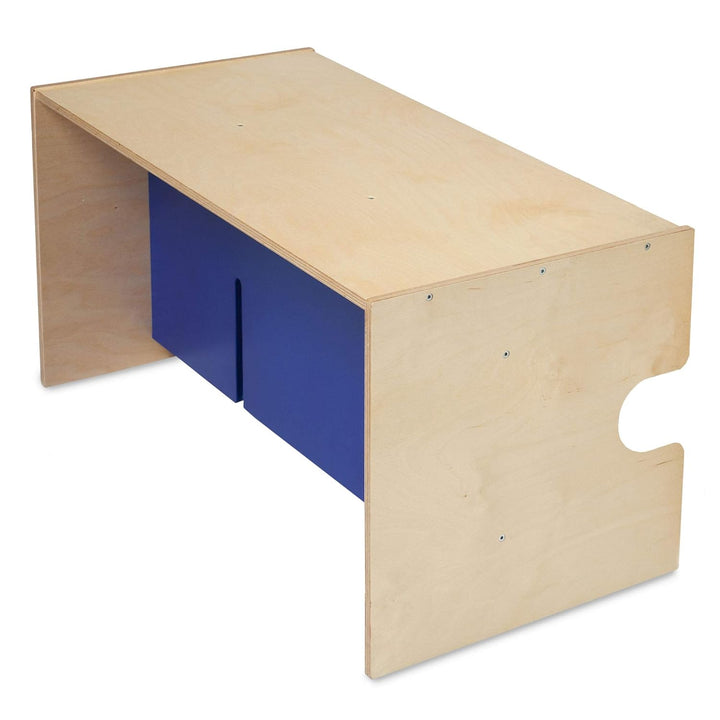 babycube Tisch/Bank, natur lackiert, natur lackiert