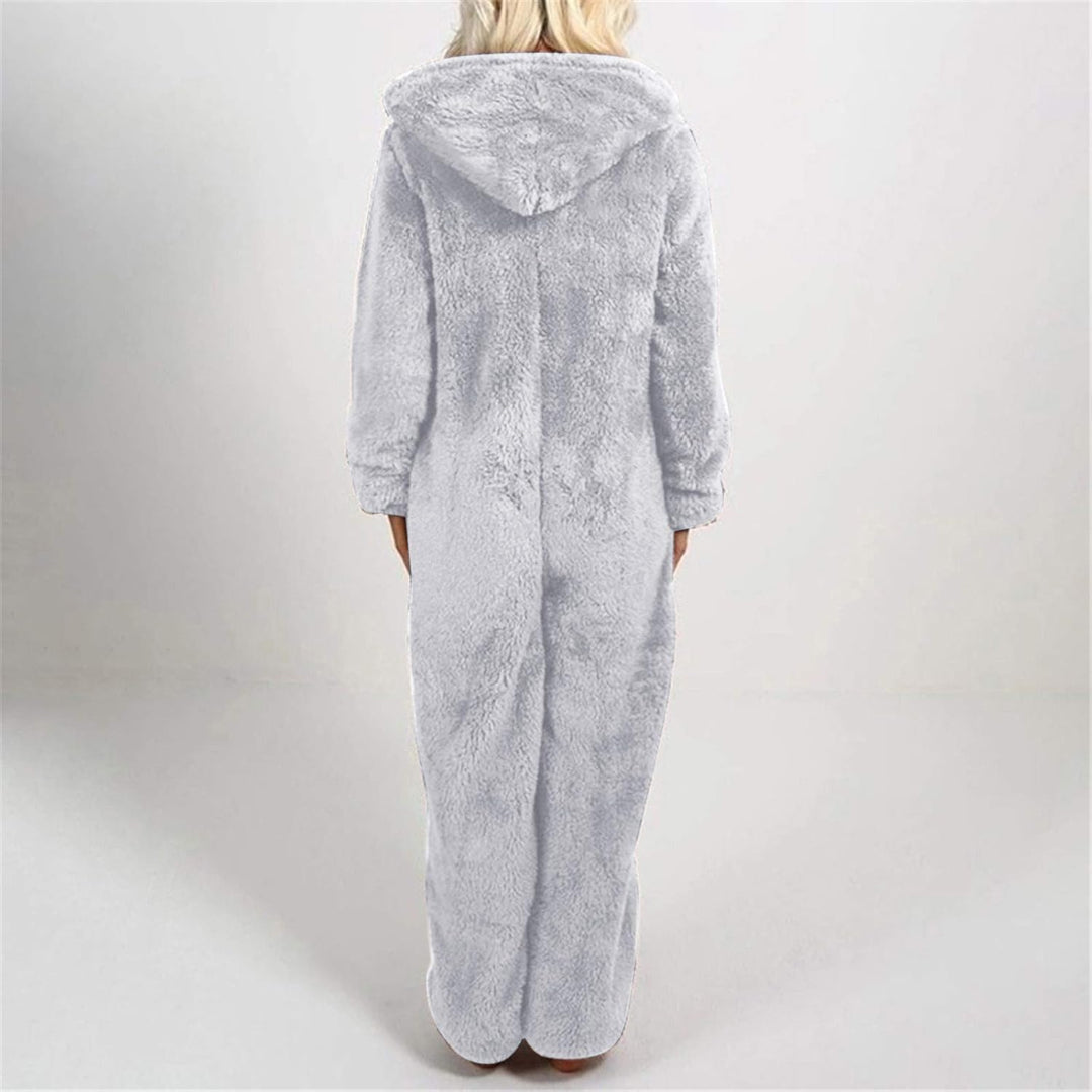 Jumpsuit Damen Winter Warm Overall Teddy Fleece Einteiler Damen Grosse Grösse Jumpsuit Teddy Fleece