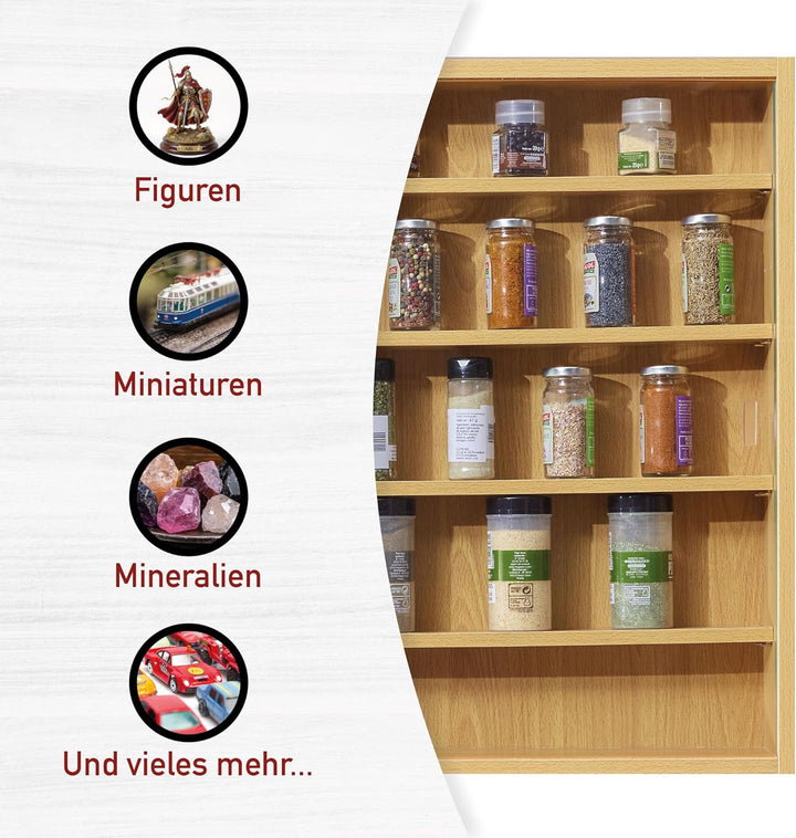 Inter Link - Sammlervitrine - Hängevitrine - Wandregal - Glasvitrine - Wandvitrine - Hängeregal - Sc