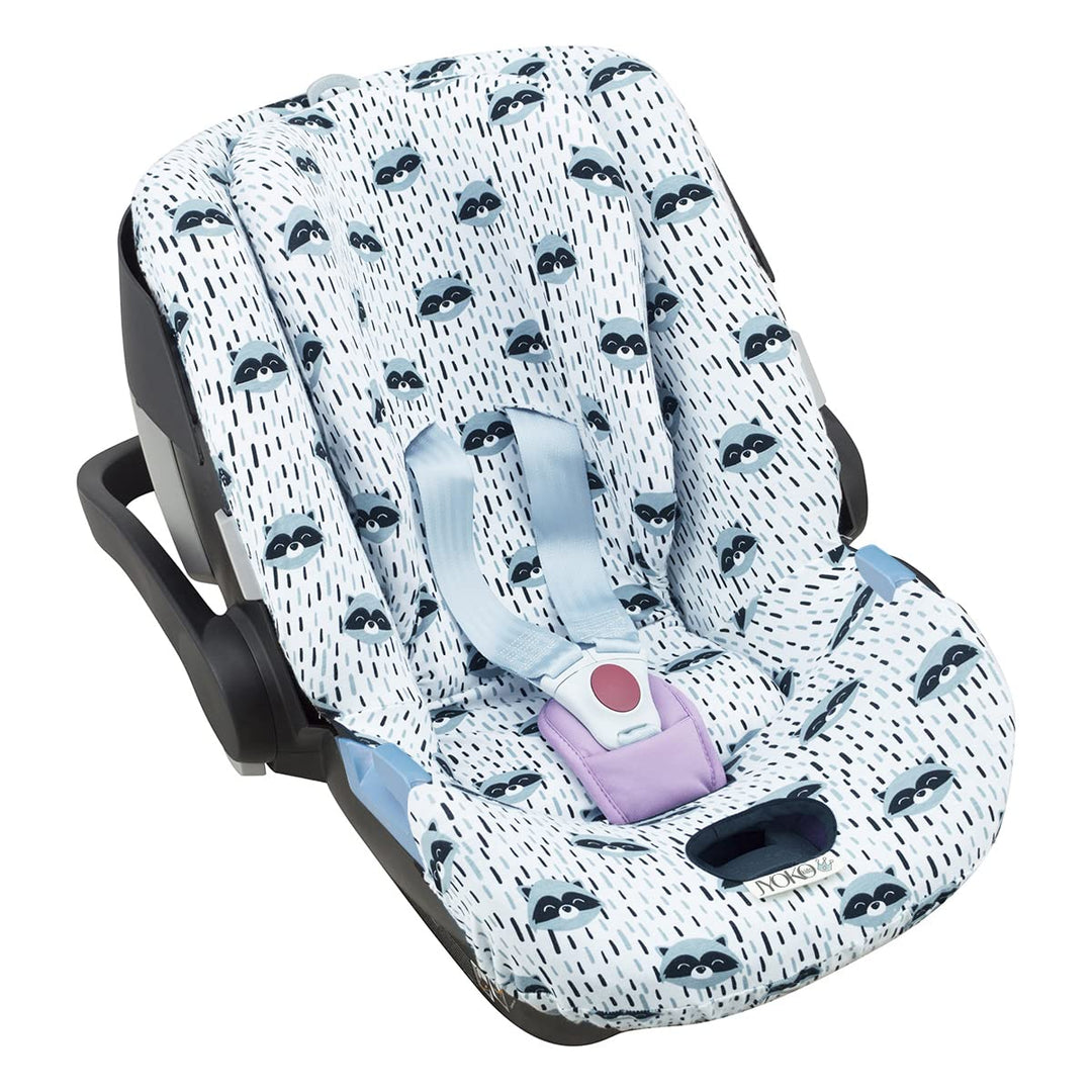 JYOKO Kids Bezug für Autositz kompatibel mit Cybex Aton Cloud- Q-M-2-4-5, aus Baumwolle (Aton 4, Rac