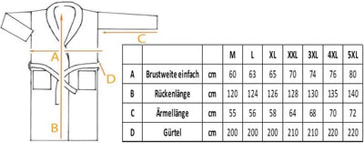 Octopus Herren Frottee Bademantel aus 100% Baumwolle (350g/m²) mit Öko-Tex Zertifizierung - Kapuze -