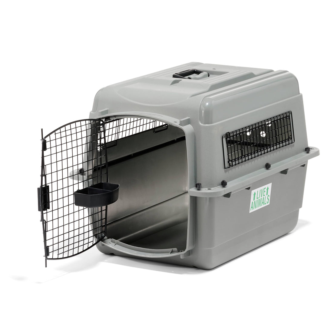 Petmate 00200 Transportin Sky Kennel 28, 71,12 L x 52,07 B x 54,61 H cm, Grau L 71 x B 52 x H 55 cm