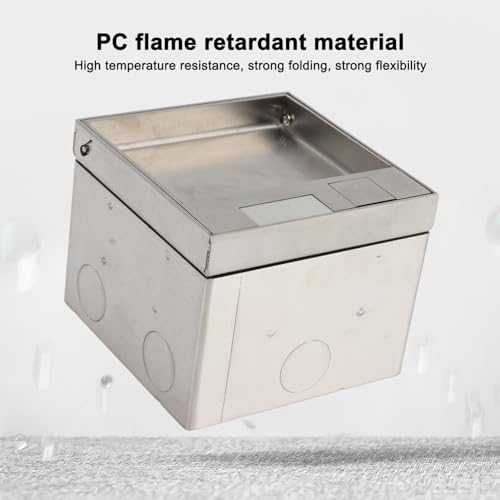 Eingebettete Steckdosenboxen AC250V Verdeckte Steckdose Edelstahl PC Flammhemmende Versenkte Versenk