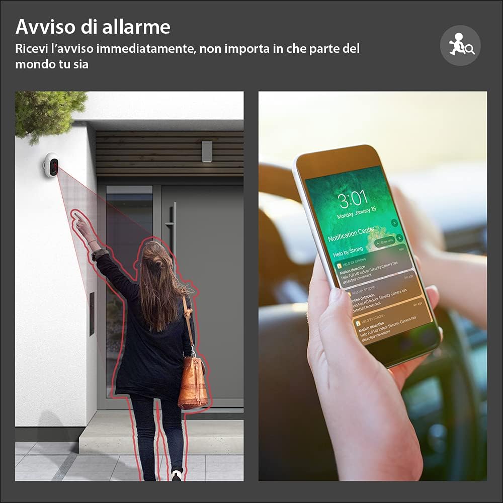 Strong HELO Überwachungskamera FHD 1080P Camera Kit mit Basisstation, 2 kabellosen Security Outdoor