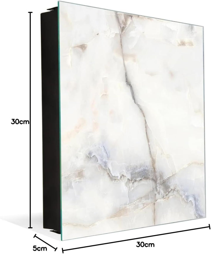 Concept Crystal Dekorative Schrank zur Schlüsselaufbewahrung mit Glas-Whiteboard KN02: Murmeln 2 Ser
