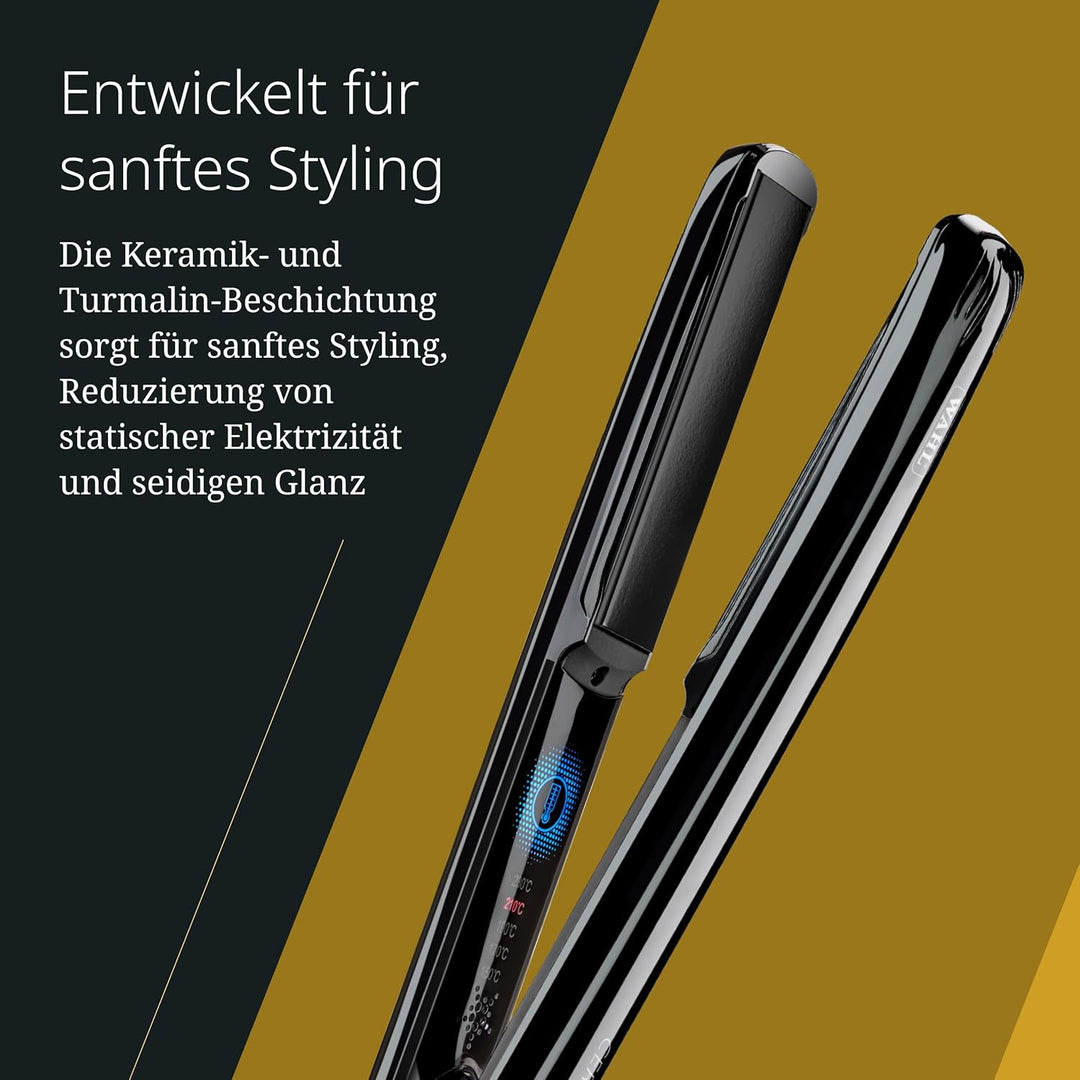 Wahl Ceraline - Premium-Keramik-Turmalin-Glätteisen mit Touch-Display - Gesundes Haar, Seidiger Glan