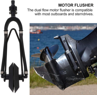 VORCOOL Universal Boat Dual Feed Motor Flusher Ohrenschützer für Marine-Bootsschiffe Sportwaren