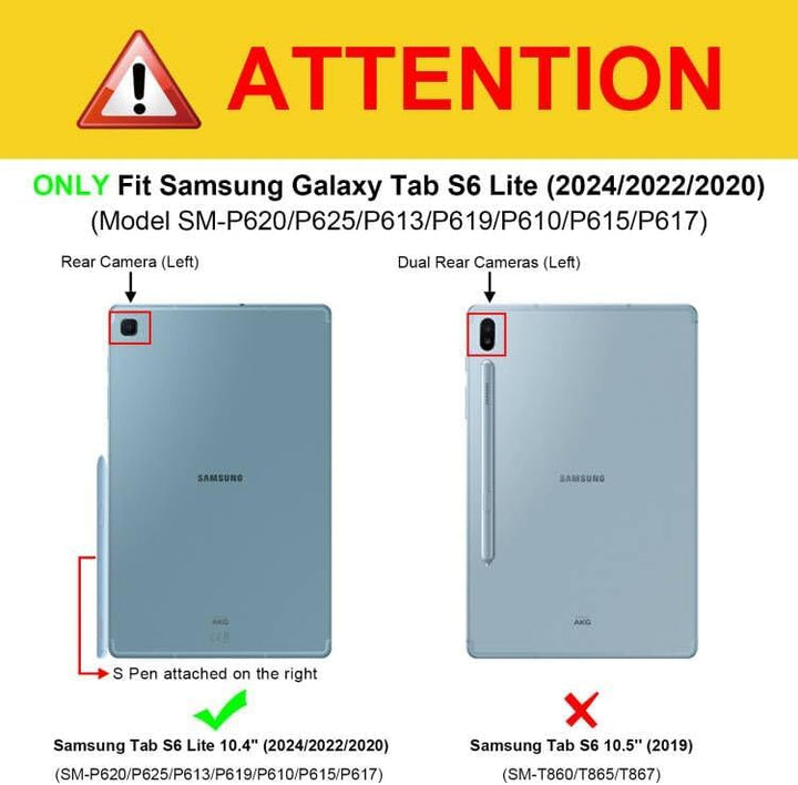 Fintie Tastatur Hülle für Samsung Galaxy Tab S6 Lite 10,4 Zoll 2024/2022/2020 Tablet mit Magnetisch