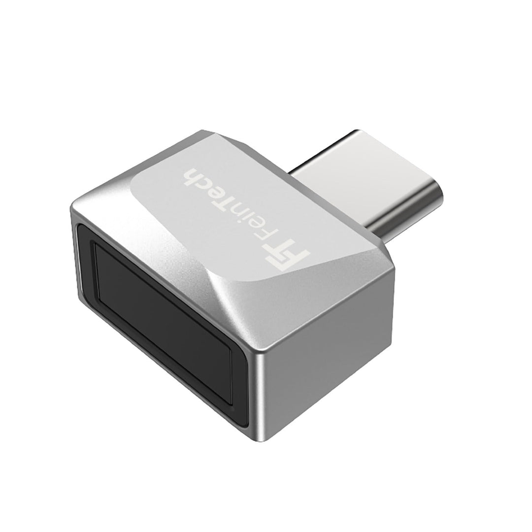 FeinTech FPS210 Fingerabdruck-Sensor für PC Windows Hello Fingerprint-Reader USB-C silber, USB-C, si