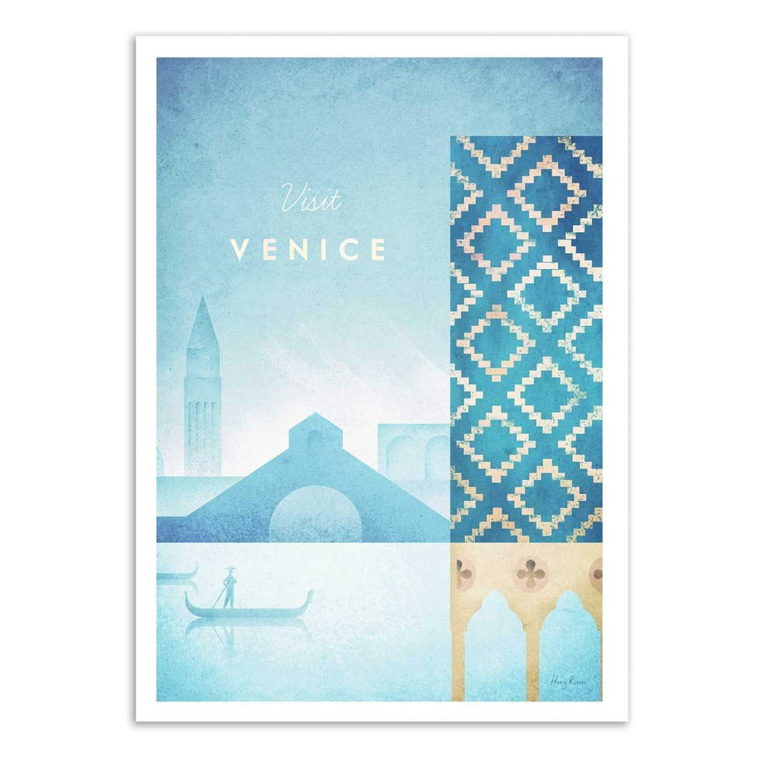 Wall Editions Art-Poster - Visit Venice - Henry Rivers