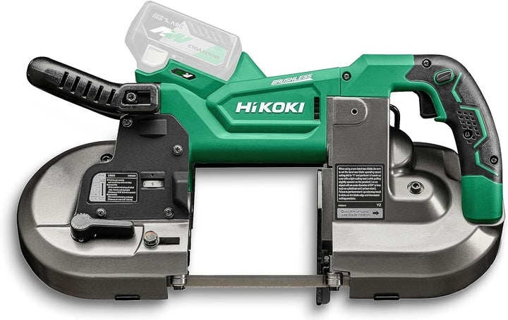HIKOKI Akku Bandsäge CB3612DA (18V, Brushless Motor, Blattgeschwindigkeit: 1,0-3,2 m/min, Bandabmess